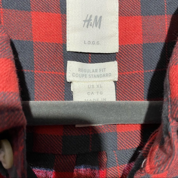 MENS REGULAR FIT XL PLAID SHIRT - Picture 2 of 3